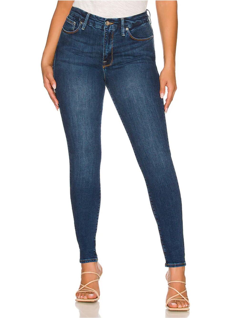 Good American Good Legs Skinny Sculpting Jeans Size 16 NWT Model-off-duty